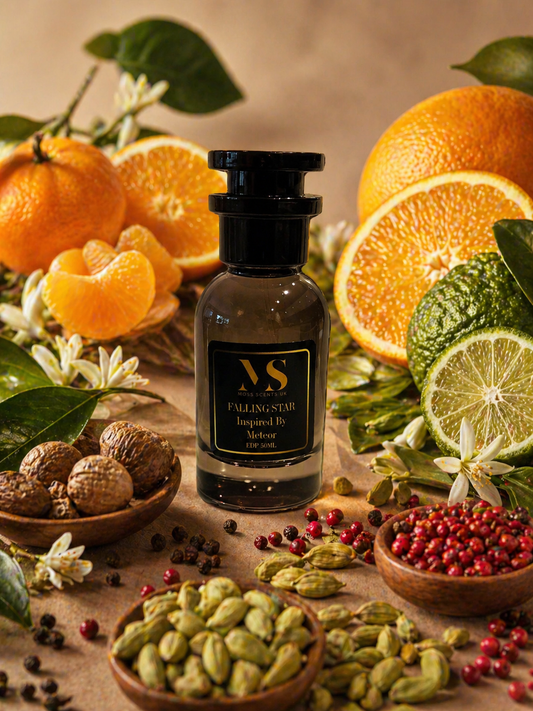 Meteore Inspired Perfume Falling Star 50ml bottle front view – Moss Scents UK